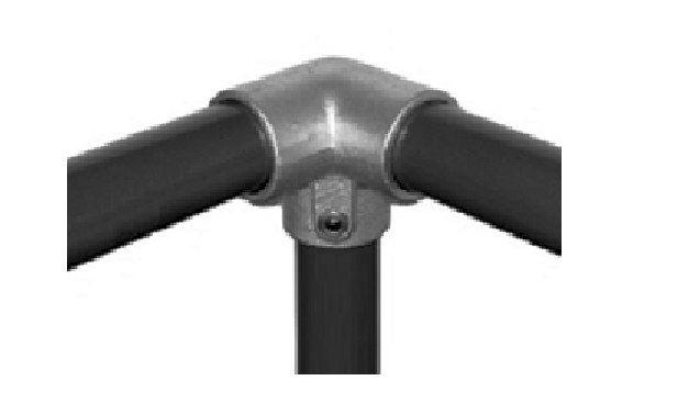 Dreiweg-Eckstück 90° aus Temperguss Dreiweg-Eckstück 90° aus Temperguss