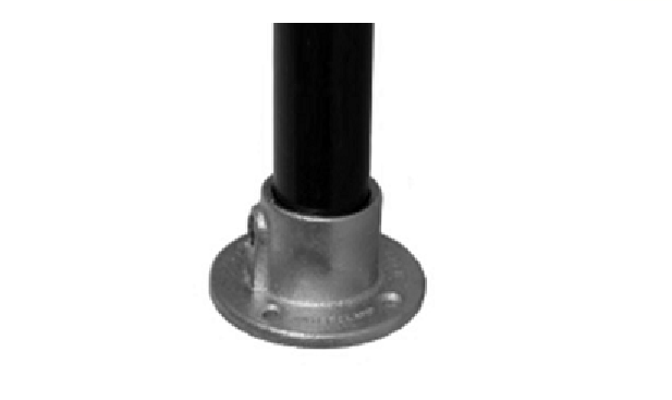 Fussplatte rund aus Temperguss Fussplatte rund aus Temperguss