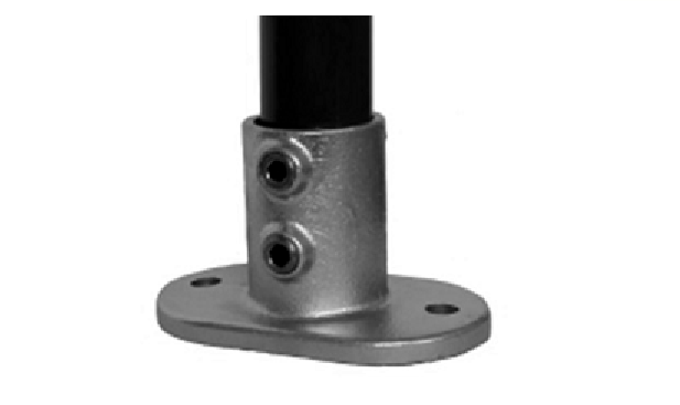 Fussplatte oval aus Temperguss Fussplatte oval aus Temperguss