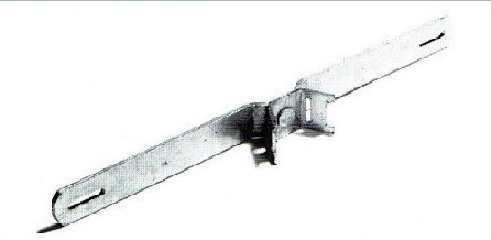 Bandschelle mit Ausleger aus feuerverzinktem Stahl Bandschelle mit Ausleger aus feuerverzinktem Stahl