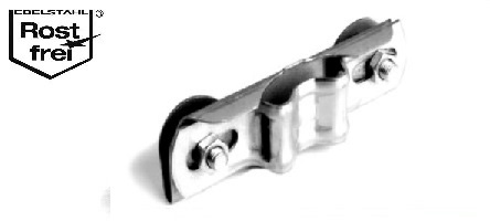 Edelstahl-Klemm-Bandschelle aus Edelstahl 1.4301 Edelstahl-Klemm-Bandschelle aus Edelstahl 1.4301