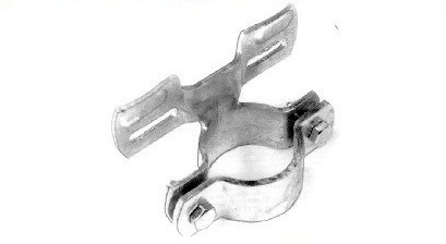 Kombi T-Schelle aus feuerverzinktem Stahl Kombi T-Schelle aus feuerverzinktem Stahl