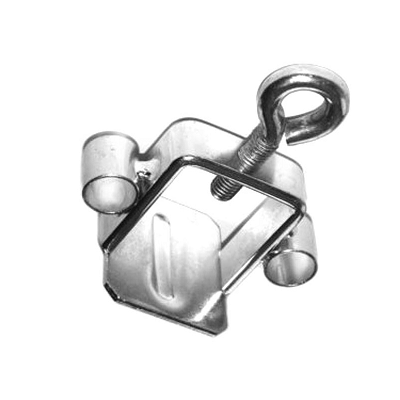 Schilderklemmschelle mit Ösen Schilderklemmschelle mit Ösen